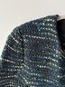 St. John Tweed Blue Green Black Blazer Size 8 - photo 4