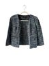 St. John Tweed Blue Green Black Blazer Size 8 - photo 1
