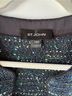 St. John Tweed Blue Green Black Blazer Size 8 - photo 3