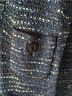 St. John Tweed Blue Green Black Blazer Size 8 - photo 5
