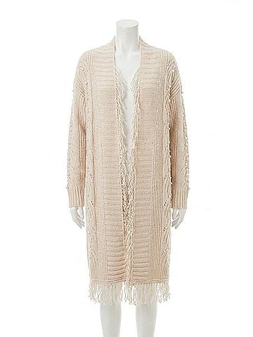 Tribal Senara Sweater Cardigan in Moonstone (view 1)