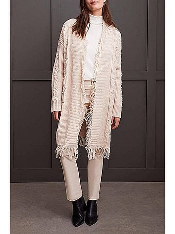 Tribal Senara Sweater Cardigan in Moonstone (view 2)