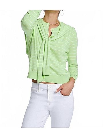 Elliott Lauren Faux Over The Shoulder Tie Cardigan in Kiwi (view 2)