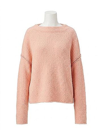 Free People San Vicente Pullover in Cherry Peach Combo (view 1)