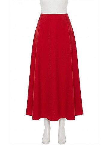 Z Supply Women's Northpointe Midi Skirt in Festive Red (view 1)
