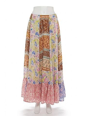 Free People Santa Eulalia Printed Maxi Skirt in Multi Print Combo (view 1)