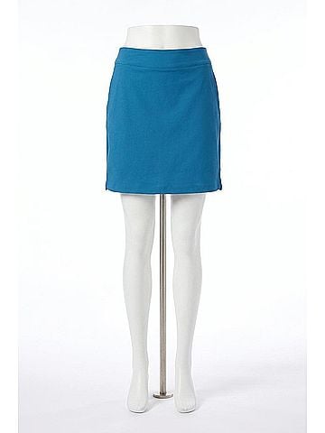 Tribal Pull-On Skort in Blue (view 1)