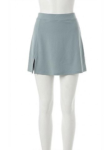 Z Supply Hit The Court Skort in Sage Ash (view 1)