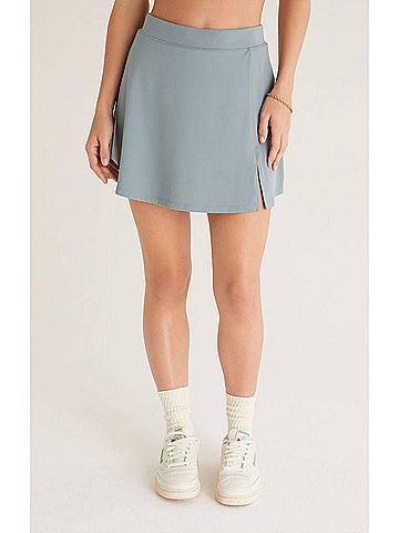 Z Supply Hit The Court Skort in Sage Ash (view 2)