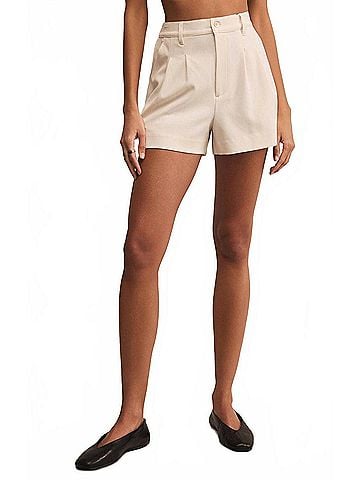 Z Supply Dimitri Twill Short in Crystal (view 2)