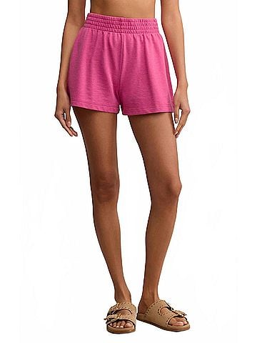 Z Supply Weekender French Terry Short in Island Pink (view 2)