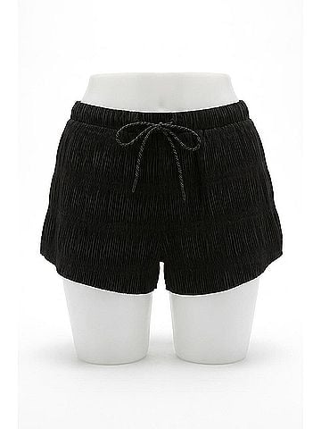 Free People Shirr Enough Pleated Shorts in Black (view 1)