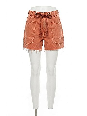Free People Moxie Relaxed Fit Shorts in Sunset (view 1)