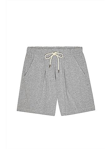 The Great. Relaxed Sport Short in Heather Grey (view 1)