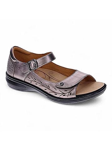 Revere Women's Lagos Mary Jane Sandal in Gunmetal (view 1)