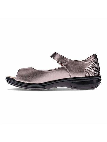 Revere Women's Lagos Mary Jane Sandal in Gunmetal (view 2)