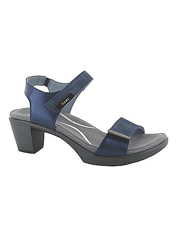 Naot Women's Intact Sandals in Navy Velvet/Polar Leather/Pewter (view 1)