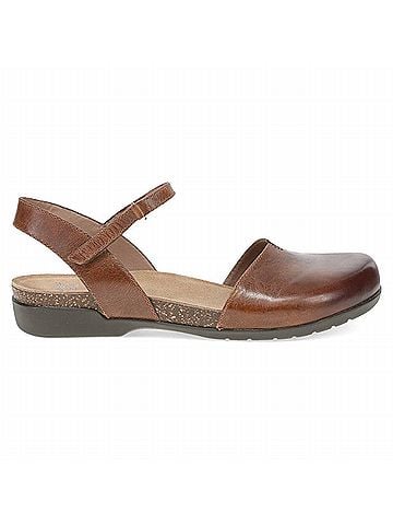 Dansko Women's Rowan Tan Waxy Burnished Sandal in Tan (view 1)
