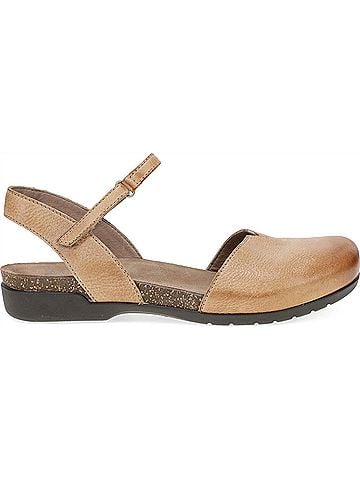 Dansko Women's Rowan Distressed Sandal in Honey (view 1)
