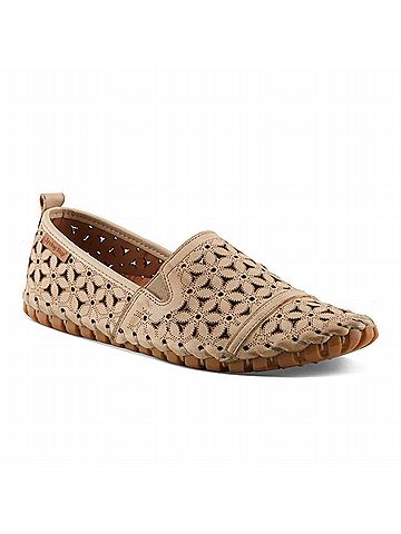 Spring Step Women's Flowerflow Leather Loafer in Beige (view 2)