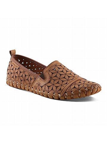 Spring Step Women's Flowerflow Leather Loafer in Light Brown (view 2)