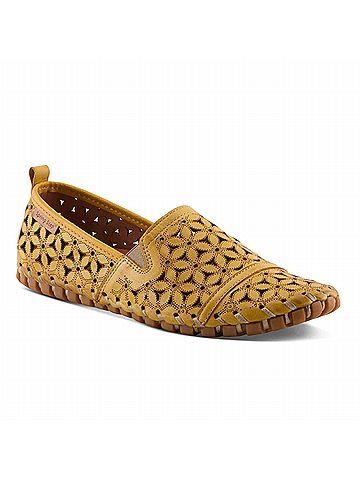 Spring Step Women's Flowerflow Leather Loafer in Yellow (view 2)