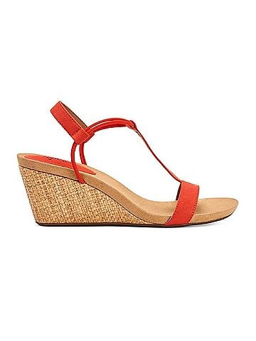 Style&Co Women's Mulan Wedge Sandal in Red Coral (view 1)