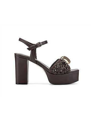 Marc Fisher Women's Cabell Platform Sandals in Dark Brown (view 1)