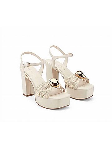 Marc Fisher Women's Cabell Platform Sandals in Ivory (view 2)