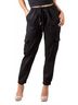 GiGi Moda Solid Black Cargo Jogger Pants in Black One size - photo 2