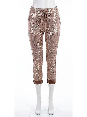 GiGi Moda Grazina Tie-Waist Pants in Taupe (view 1)