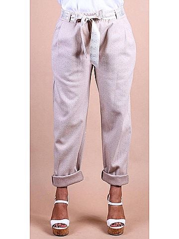 GiGi Moda Gemma Jogger Pants in Beige (view 2)