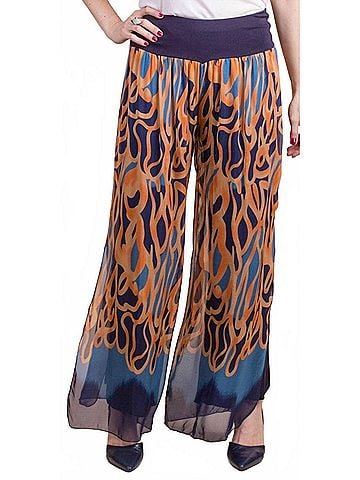 GiGi Moda Jasmin Turbinio Slit Pant in Navy (view 2)