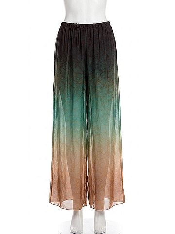 GiGi Moda Tartaruga Silk Pants in Black (view 1)