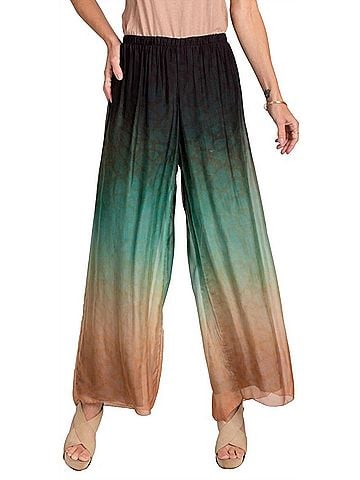 GiGi Moda Tartaruga Silk Pants in Black (view 2)
