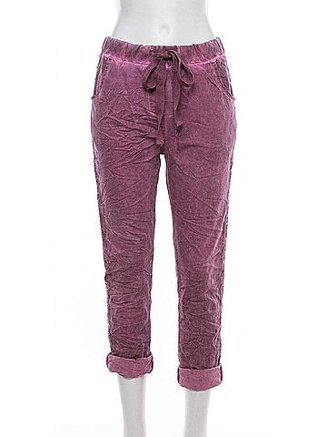 GiGi Moda Zola Stud Pants in Burgundy (view 1)