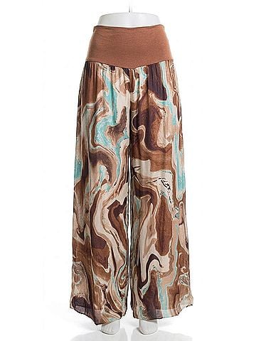 GiGi Moda Aspen Marble Wide Leg Pants in Chocolate (view 1)
