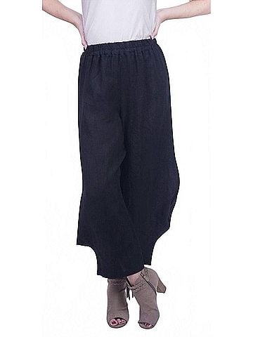GiGi Moda Women's Abri Wide Leg Pants in Black (view 2)