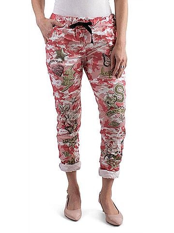 GiGi Moda Celina Army Straight Pants in Coral (view 2)