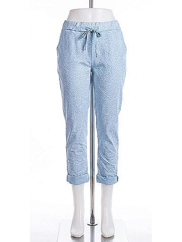 GiGi Moda Cornelia Cheetah Print Pants in Blue (view 1)