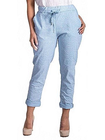 GiGi Moda Cornelia Cheetah Print Pants in Blue (view 2)