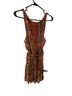 A.L.C. 100% Silk Print Orange Romper Size 2 - photo 2