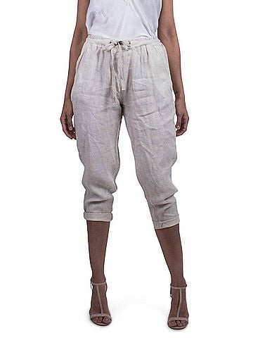 GiGi Moda Lenia Jogger Pull-On Pants in Cream (view 2)