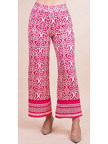 GiGi Moda Elia Baroque Pant in Hot Pink (view 2)