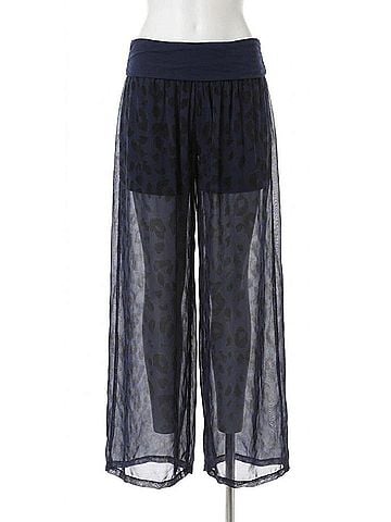 GiGi Moda Lyda Leopard Print Pants in Navy (view 1)