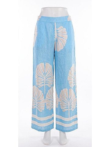 GiGi Moda Malta Lounge Wide Leg Pants in Blue (view 1)