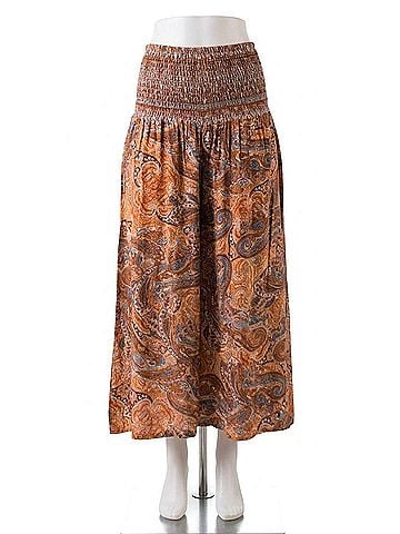 GiGi Moda Paisley Jasper Wide Leg Pant in Rust (view 1)