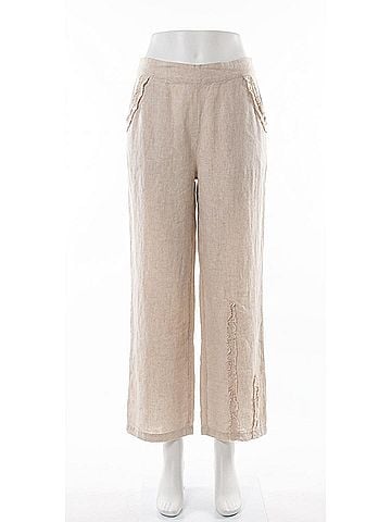 GiGi Moda Palermo Linen Pants in Beige (view 1)