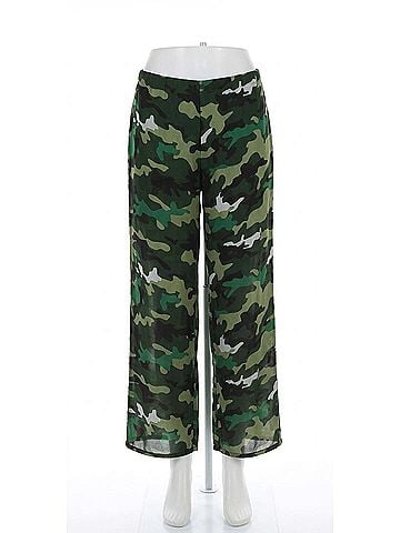 GiGi Moda Petrella Camo Jogger Pants in Olive (view 1)
