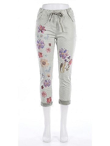 GiGi Moda Veneto Floral Skinny Pants in Olive (view 1)